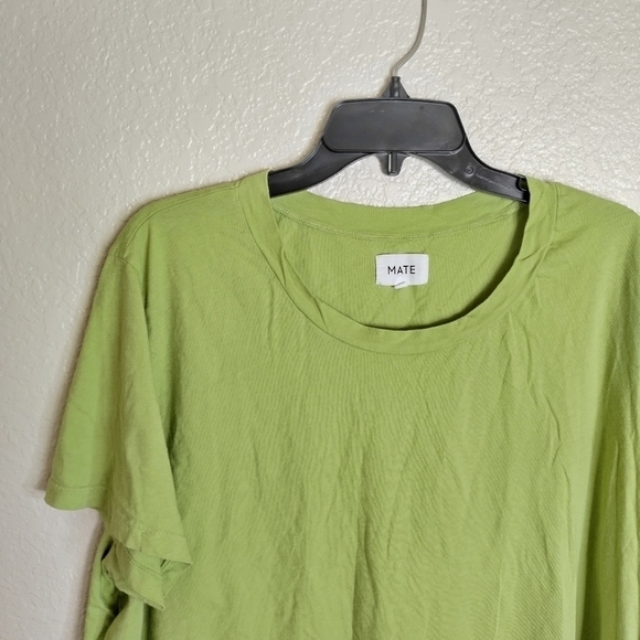 Mate The Label Pistachio Green Organic Cotton Classic Tee sz 3X - Picture 3 of 6